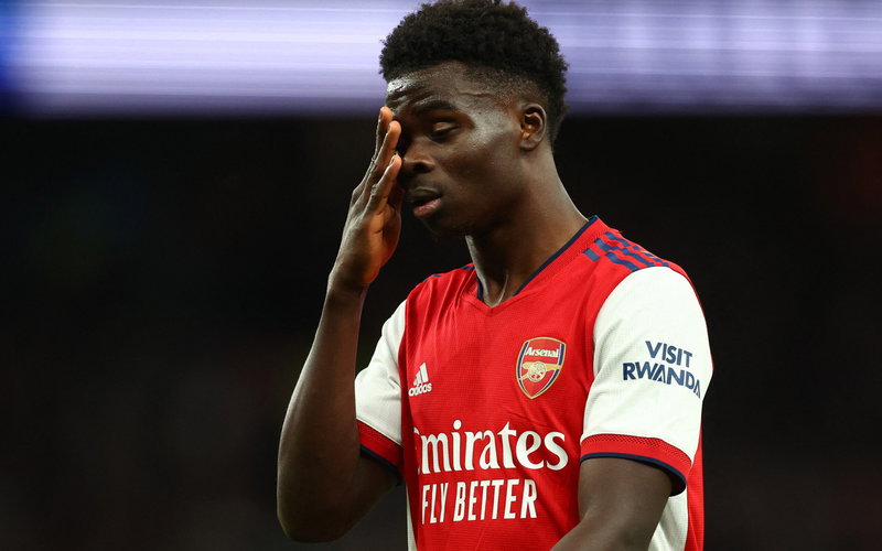 Image for Manchester City monitoring Bukayo Saka’s contract situation