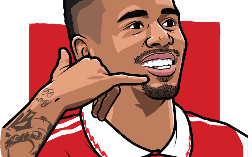 Image for Who you Gunner call? This Gabriel Jesus t-shirt is a must own for Arsenal fans
